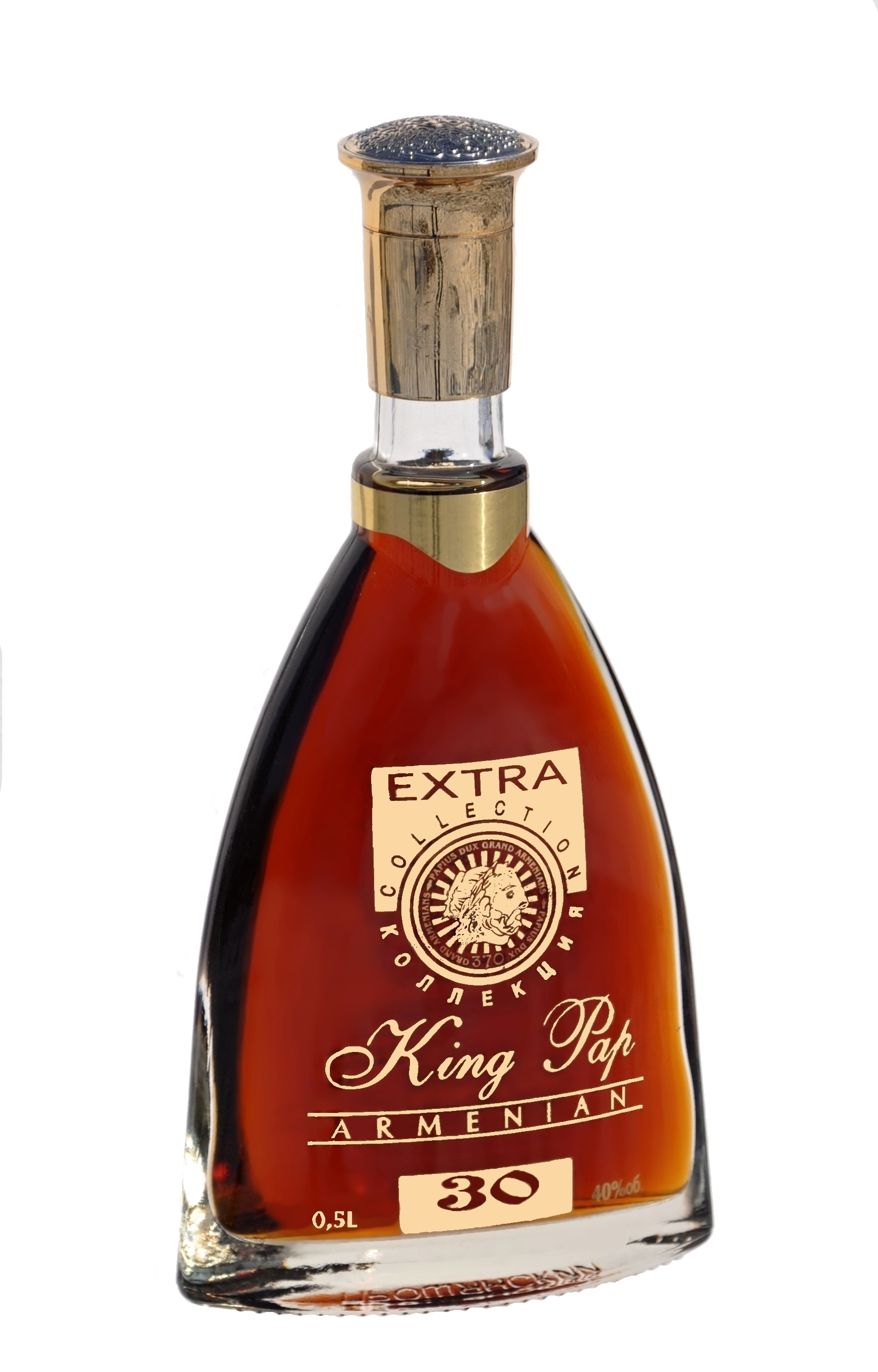 Brandy "King Pap" Extra 30 y.o., 0,5 l 40 Vol. Luxury Drinks