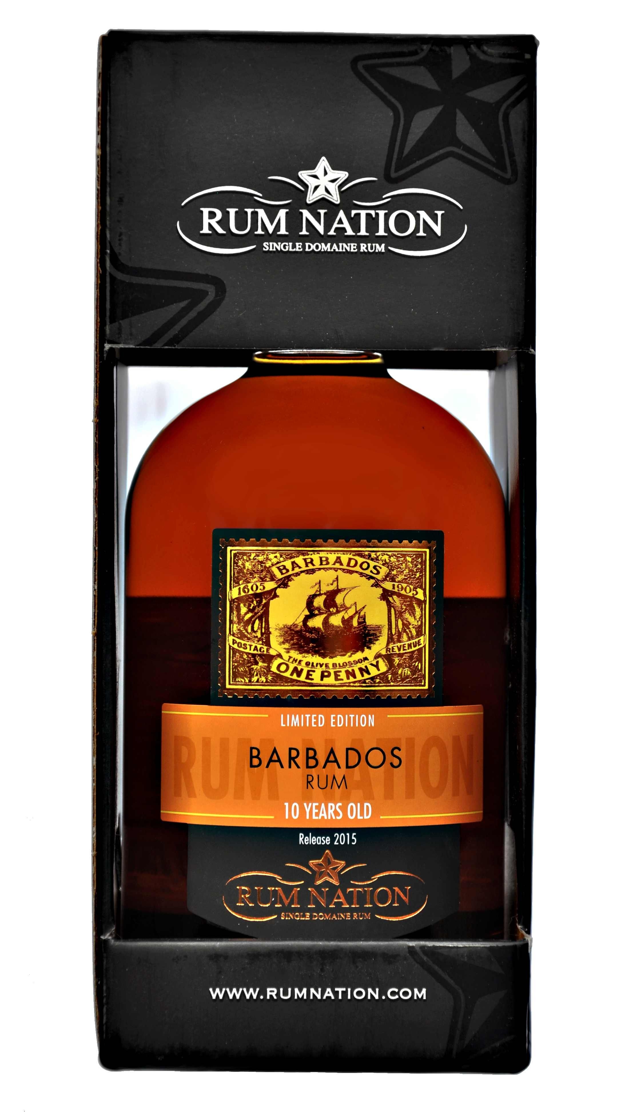 Rum Nation Barbados 10 y.o., 40 Vol., 0,7l Luxury Drinks