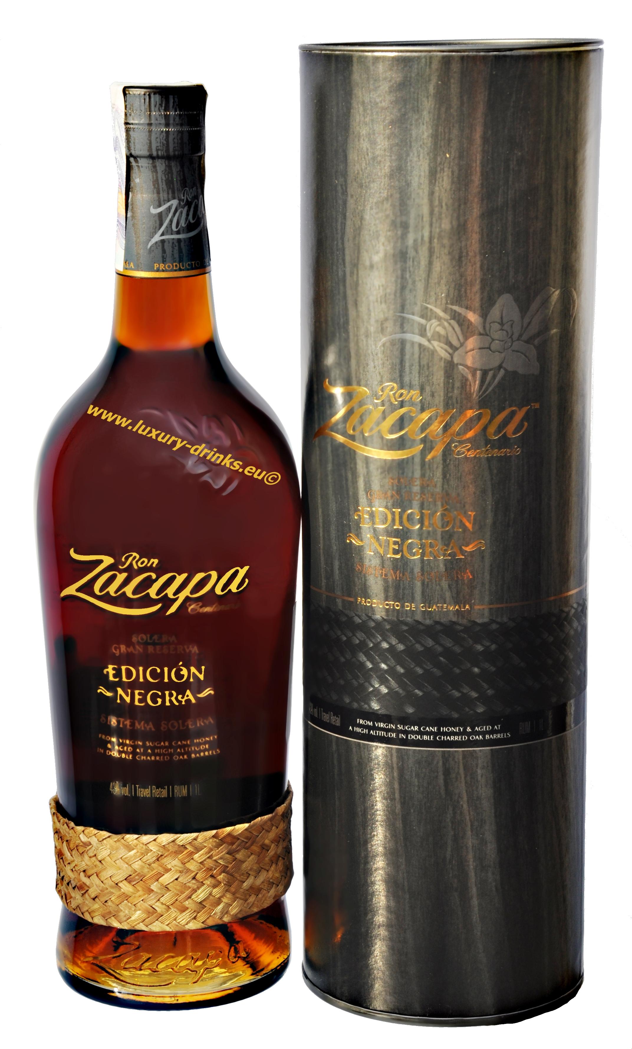 Zacapa Edición Negra, 43 Vol., 1l Luxury Drinks